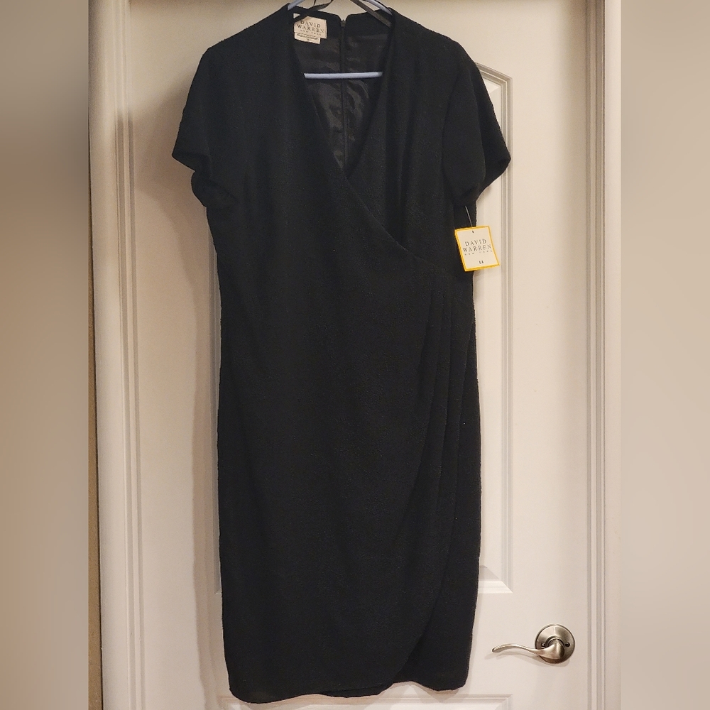 David Warren New York Small Beaded Little Black Dress